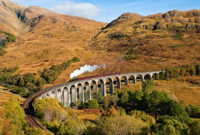 maisema kuvat luonto kuvat kausi loppu syksy skotlanti glefinnan viadukti