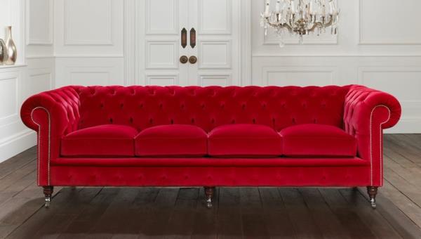 kauniit sohvat chesterfield -sohva punainen sametti
