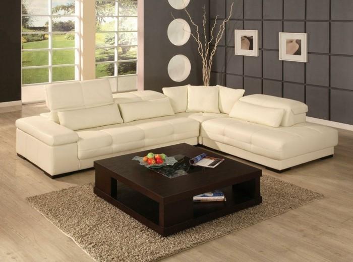 kauniit sohvat kerma kulmasohva ruskea sohvapöytä matto