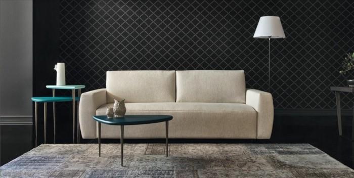 kauniit sohvat vintage -maton sivupöydät viileä seinän muotoilu