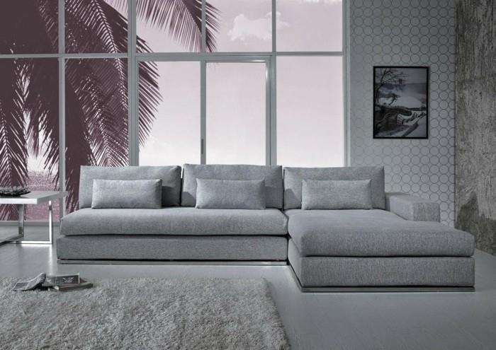 kauniit sohvat harmaa sohva kulmasohva matto suuret ikkunat