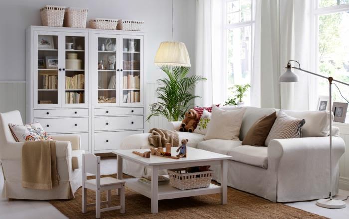 kauniita eläviä ideoita beige olohuoneen huonekalut sisalmatto valkoinen lattia