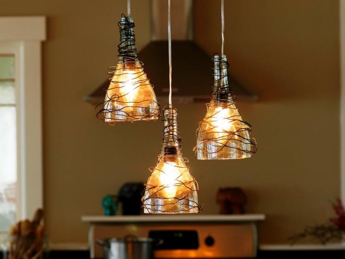kauniita eläviä ideoita deco -riippuvalaisimet DIY