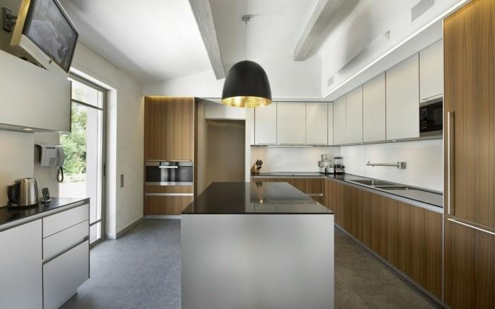 kauniita eläviä ideoita moderni minimalistinen keittiö led -nauhoilla