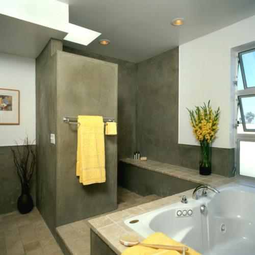 nopea kodin kunnostus kylpyhuoneen keltaiset elementit