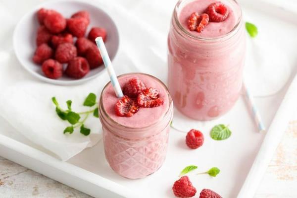 nopea aamiainen ideoita vadelma smoothie