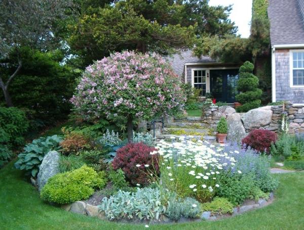 Etupihan suunnittelu koristeellinen kulma erilaisia ​​kukkia