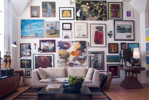 mukava asua parvella tai studio kuvia seinä sohvat lipasto