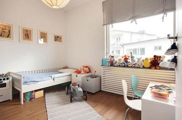 kaunis moderni kattohuoneisto lastenhuone ristikkorakenteinen sänky
