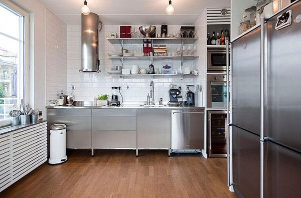 ylellinen moderni kattohuoneisto moderni keittiöalue