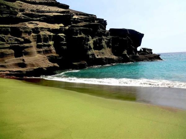 kauneimmat rannat Papakolea Green Sand Beach