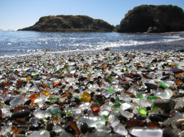 maailman kauneimmat värikkäät lasit rannat Kalifornia