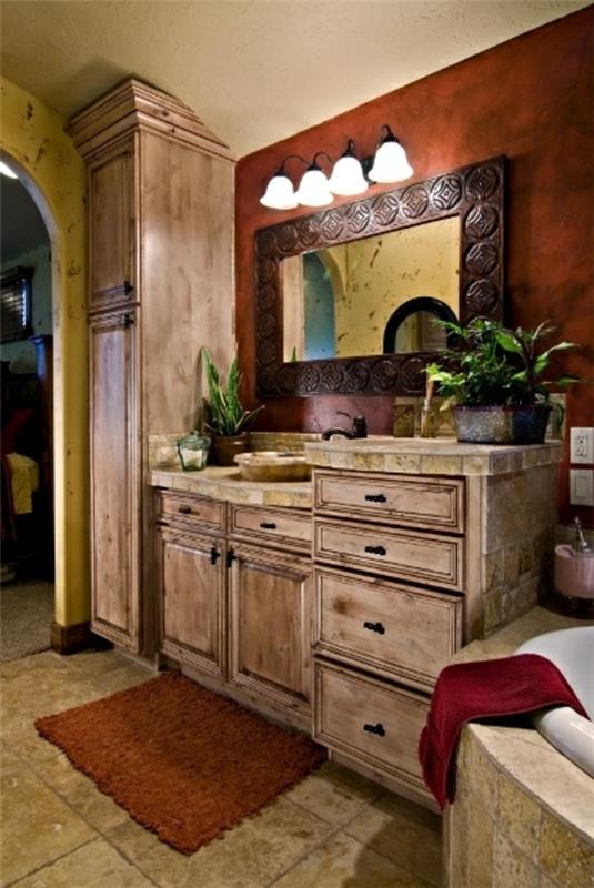 Suklaanruskeat design -kylpyhuonekalusteet