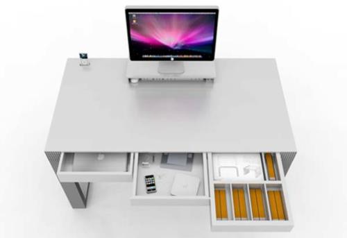 kirjoituspöytä toimistopöytä ergonominen valkoinen novanta