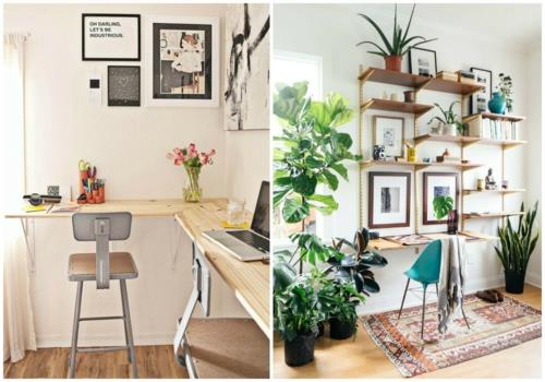 Rakenna oma työpöytäsi DIY toimistoideoita luonnonpuusta