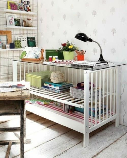 DIY kirjoituspöytä toimisto lastentarha vauvan sänky kierrätys