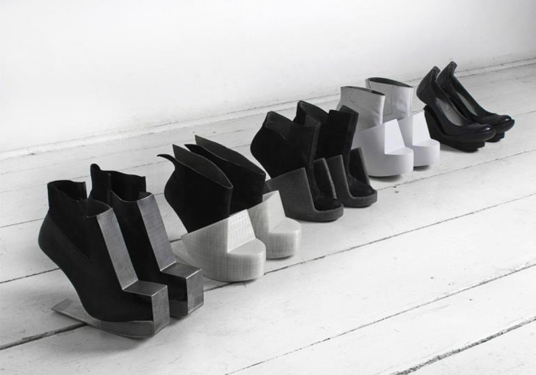 Suunnittele omat kengät Iga Węglińska futuristinen kenkäsuunnittelu