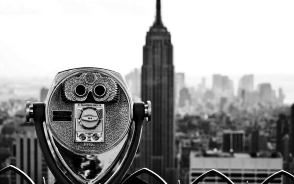 mustavalkoinen valokuvaus new york panorama retro