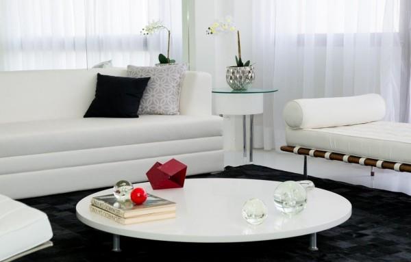 musta valkoinen desogn moderni sisustus olohuone pöytä deco