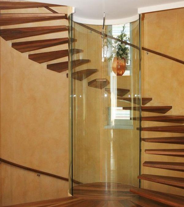 kelluvat portaikkoideat puulaitteet lasipilari