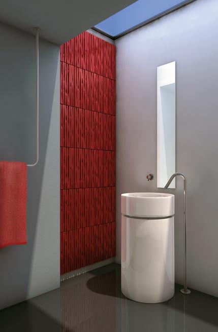 veistos punainen seinälaatat cerdomus moderni kylpyhuone laatat