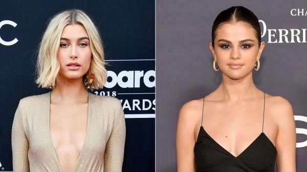 selena gomez ja hailey baldwin vierekkäin