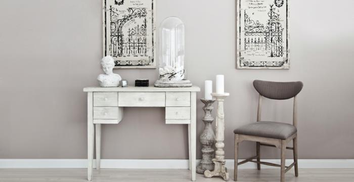 Shabby chic tee itsellesi huonekalut koriste -esineet puiset kynttilänjalat tyylikkäät kodin tarvikkeet