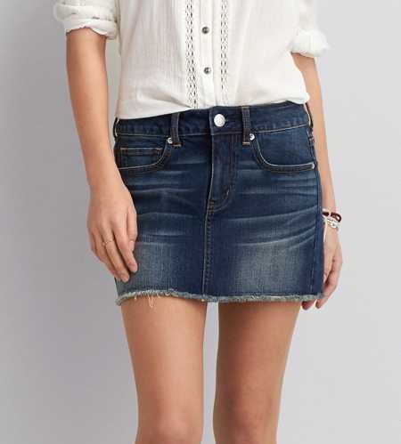 Blå kort Jean -nederdel