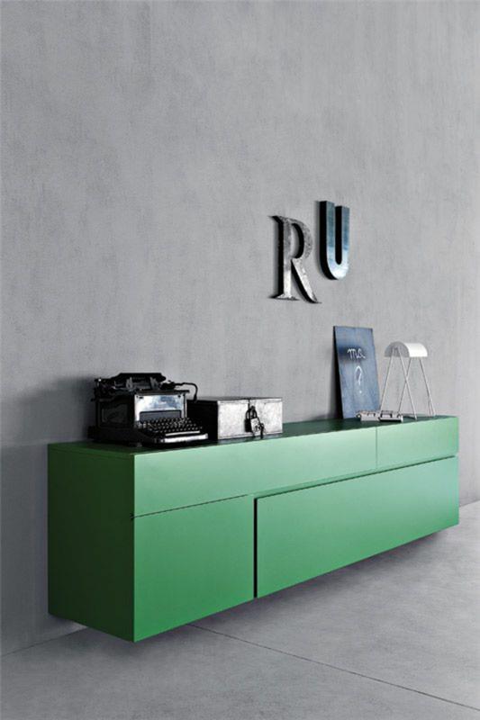Sivupöytä roikkuu moderni vihreä muotoilu