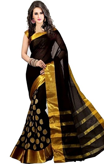 Designer Silke Cotton Saree