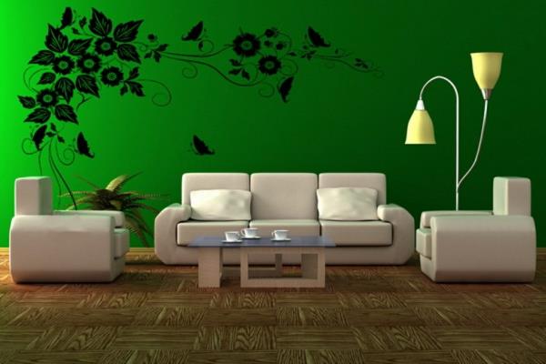 yksinkertainen olohuoneen suunnittelu kühn -seinän suunnittelu seinätarrat