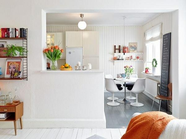 kalustettu yhden huoneiston huoneisto ergonominen