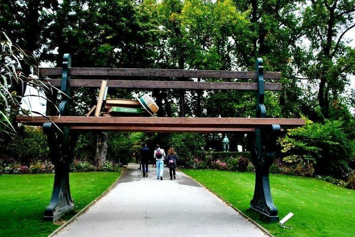 penkki epätavallinen kaupunki penkki claude ponti nantes ranska
