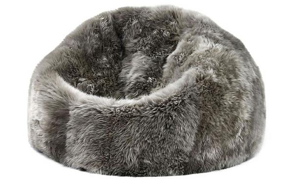 beanbag nojatuoli mukavuus beige lampaannahka