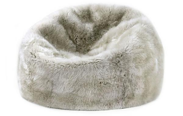 beanbag nojatuoli comfort vaaleanharmaa lampaannahka