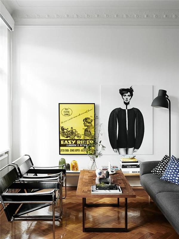 Skandinaaviset elävät huonekalut suunnittelevat minimalistisia kirkkaita skandinaavisia lamppuja