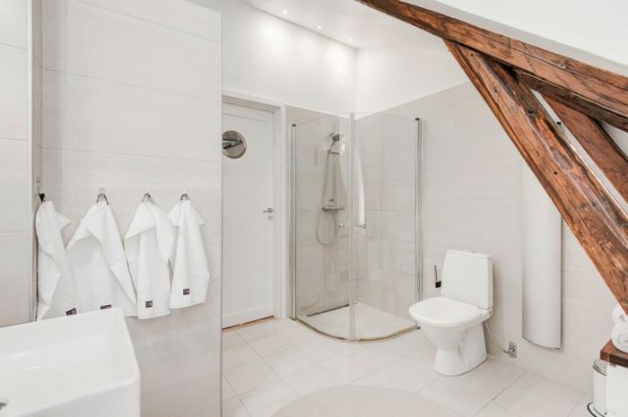 skandinaavinen olohuone kattohuoneisto Tukholman lattiatasoinen suihku