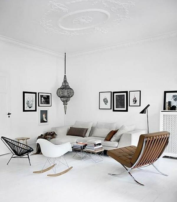 Skandinaaviset huonekalut mukava kuvakehys nojatuoli