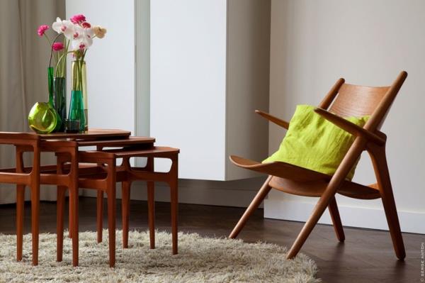 skandinaaviset huonekalut sohvapöytä puutuoli sivupöydät matto
