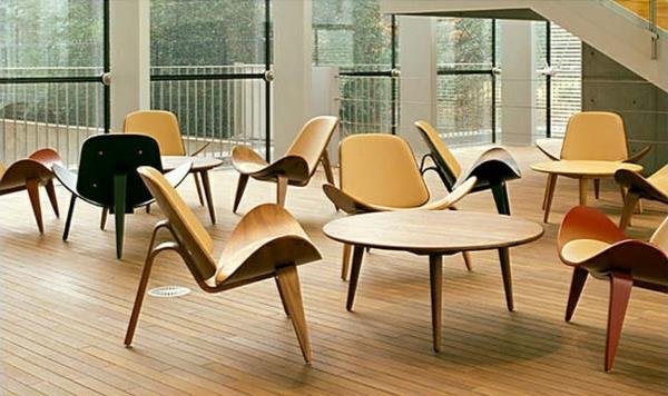 skandinaaviset huonekalut puu tuolit ruokapöytä pyöreä skandinaavinen muotoilu