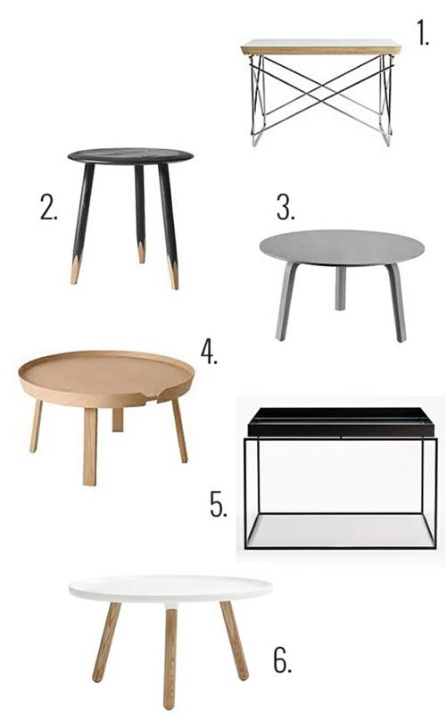skandinaaviset design -huonekalut sohvapöytä pyöreät sohvapöydät