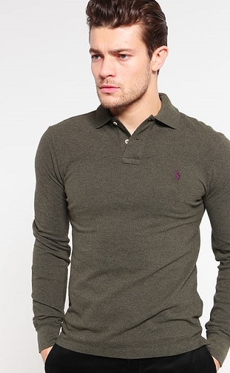 Slim Fit Polo Neck Shirt