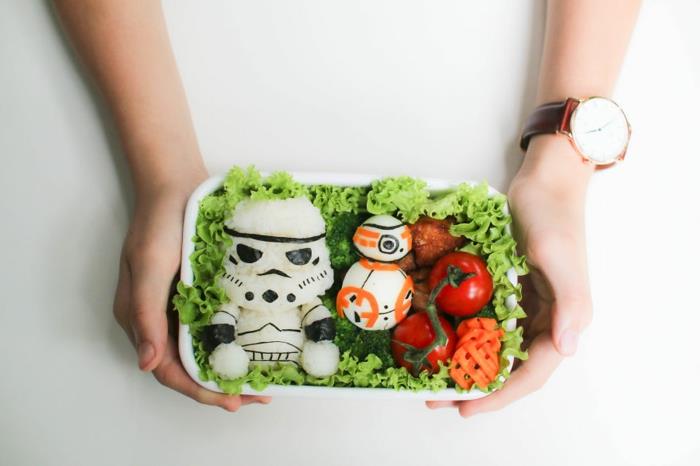 välipalaideoita star wars hahmot iskusotilas bb8 bento