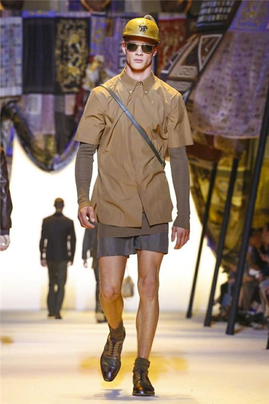 kesän asuja versace 2016 miesten muoti shortsit paita ruskea rento
