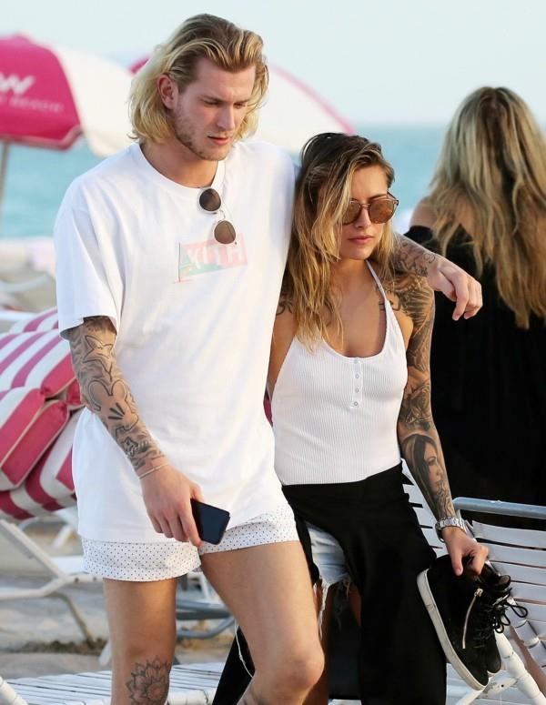 sophia thomalla loris karius rantakuva