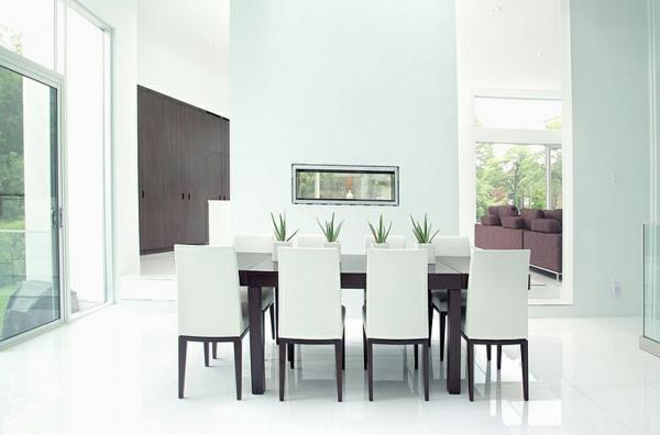 ruokasali ruokasali valkoisissa moderneissa minimalistisissa kalusteissa