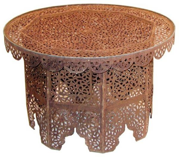 teräskuvioinen marokkolainen pöytä itämaisia ​​huonekaluja