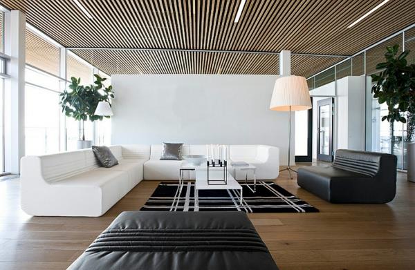 lattiavalaisimet olohuone sohva puulattia moderni arkkitehtuuri