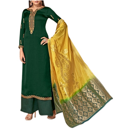 Grøn Salwar Kameez pakistansk