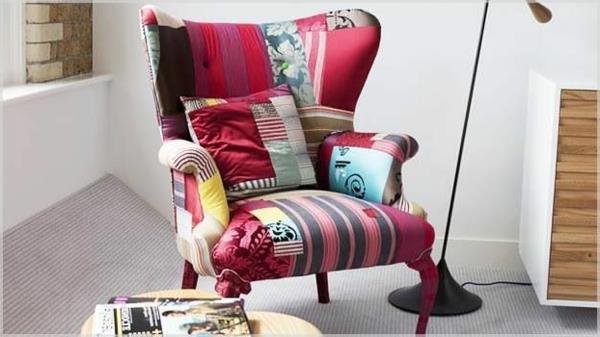 Nojatuoli palaa olohuoneeseen